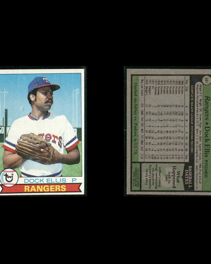 Texas Rangers 1979 Topps Baseball 51-Card Lot Topps VG