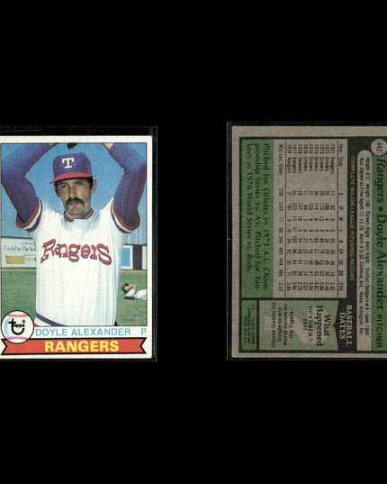 Texas Rangers 1979 Topps Baseball 51-Card Lot Topps VG