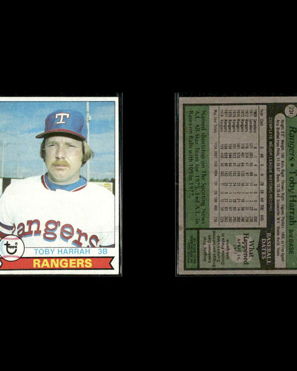 Texas Rangers 1979 Topps Baseball 51-Card Lot Topps VG