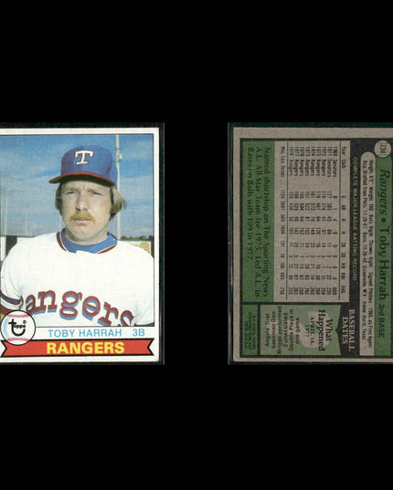 Texas Rangers 1979 Topps Baseball 51-Card Lot Topps VG