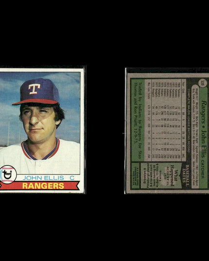 Texas Rangers 1979 Topps Baseball 51-Card Lot Topps VG