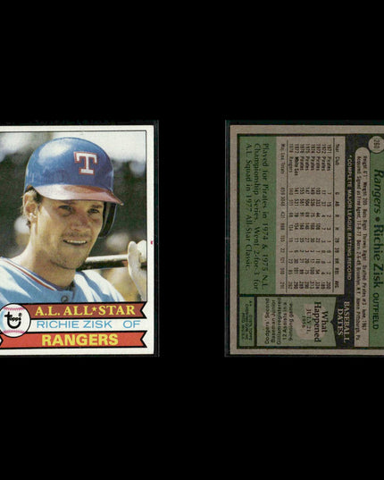 Texas Rangers 1979 Topps Baseball 51-Card Lot Topps VG