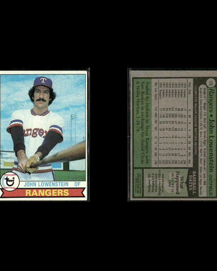 Texas Rangers 1979 Topps Baseball 51-Card Lot Topps VG