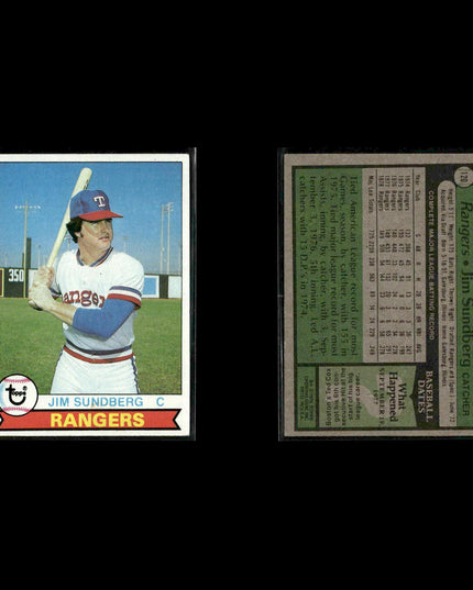 Texas Rangers 1979 Topps Baseball 51-Card Lot Topps VG