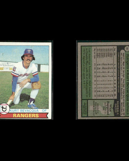 Texas Rangers 1979 Topps Baseball 51-Card Lot Topps VG