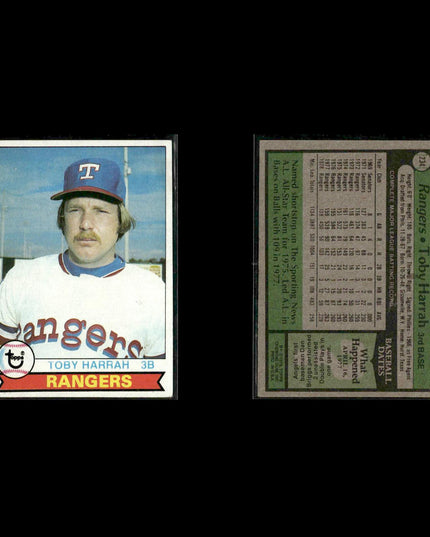 Texas Rangers 1979 Topps Baseball 51-Card Lot Topps VG