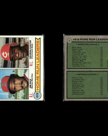 Boston Red Sox 1979 Topps Baseball 42-Card Lot Topps VG
