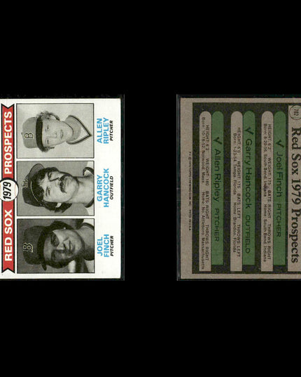 Boston Red Sox 1979 Topps Baseball 42-Card Lot Topps VG