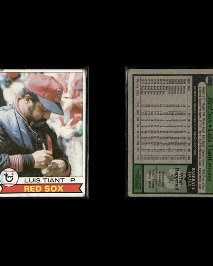Boston Red Sox 1979 Topps Baseball 42-Card Lot Topps VG