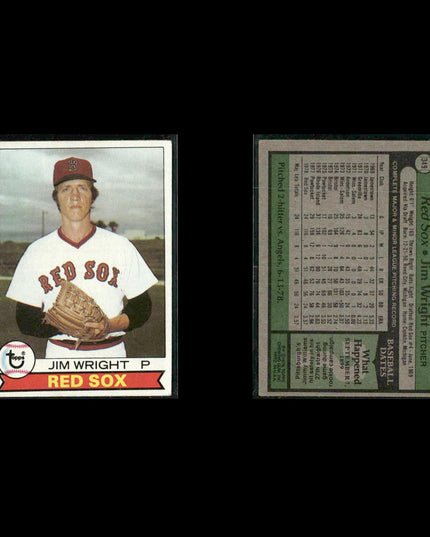 Boston Red Sox 1979 Topps Baseball 42-Card Lot Topps VG