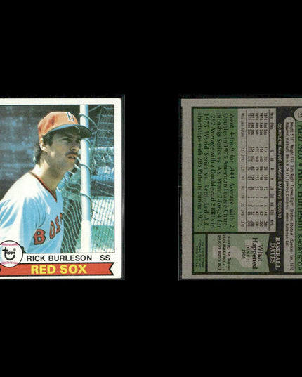 Boston Red Sox 1979 Topps Baseball 42-Card Lot Topps VG