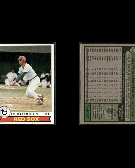 Boston Red Sox 1979 Topps Baseball 42-Card Lot Topps VG