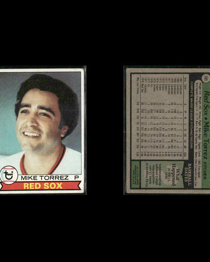 Boston Red Sox 1979 Topps Baseball 42-Card Lot Topps VG
