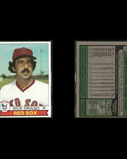 Boston Red Sox 1979 Topps Baseball 42-Card Lot Topps VG