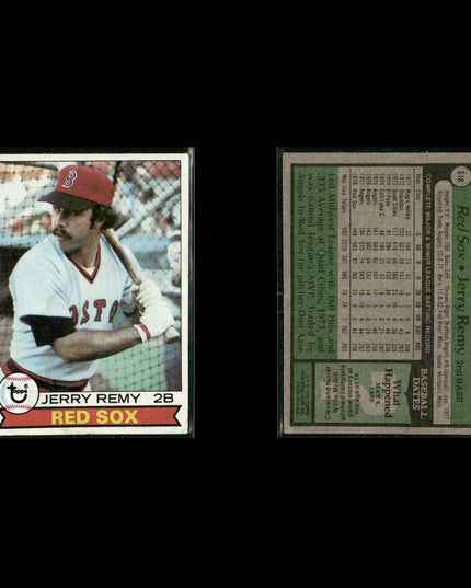 Boston Red Sox 1979 Topps Baseball 42-Card Lot Topps VG