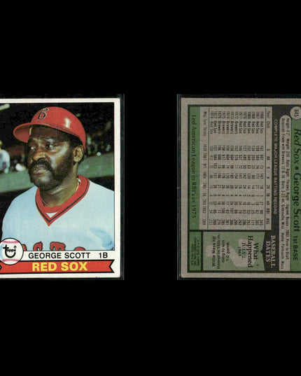 Boston Red Sox 1979 Topps Baseball 42-Card Lot Topps VG