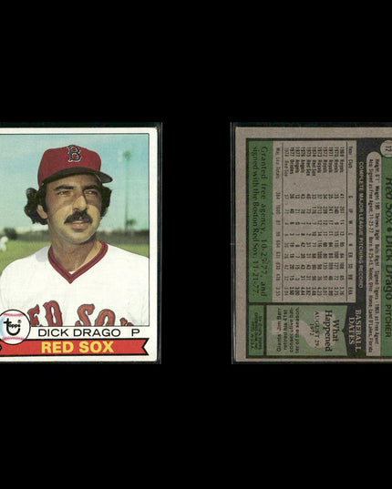 Boston Red Sox 1979 Topps Baseball 42-Card Lot Topps VG