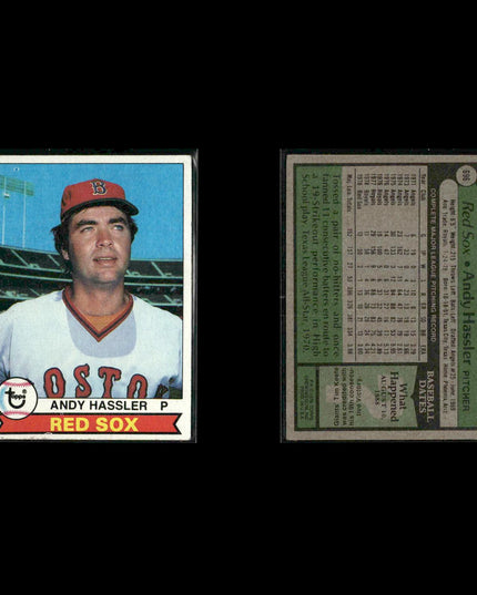 Boston Red Sox 1979 Topps Baseball 42-Card Lot Topps VG