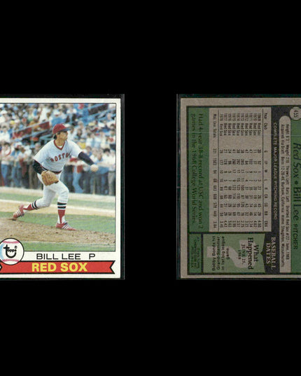 Boston Red Sox 1979 Topps Baseball 42-Card Lot Topps VG