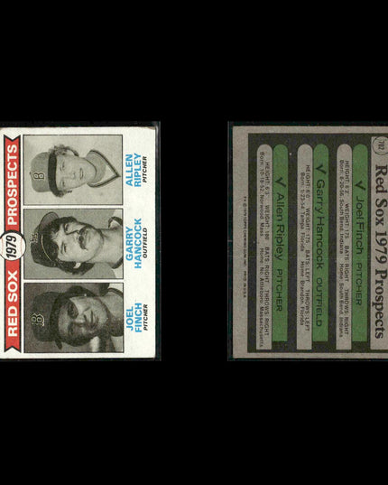 Boston Red Sox 1979 Topps Baseball 42-Card Lot Topps VG