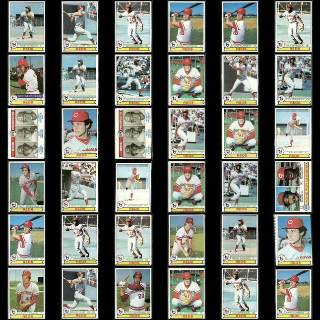 Cincinnati Reds 1979 Topps Baseball 36-Card Lot Topps VG