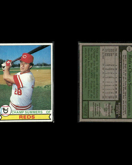 Cincinnati Reds 1979 Topps Baseball 36-Card Lot Topps VG