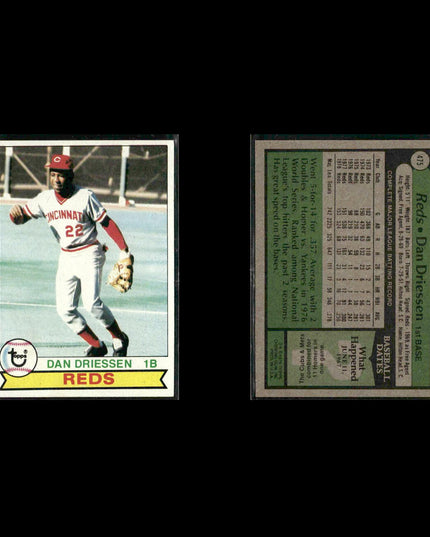 Cincinnati Reds 1979 Topps Baseball 36-Card Lot Topps VG