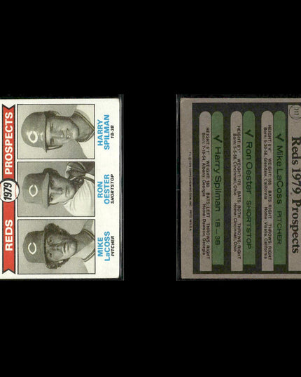 Cincinnati Reds 1979 Topps Baseball 36-Card Lot Topps VG