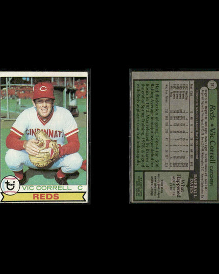 Cincinnati Reds 1979 Topps Baseball 36-Card Lot Topps VG
