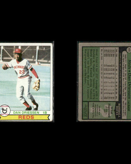 Cincinnati Reds 1979 Topps Baseball 36-Card Lot Topps VG