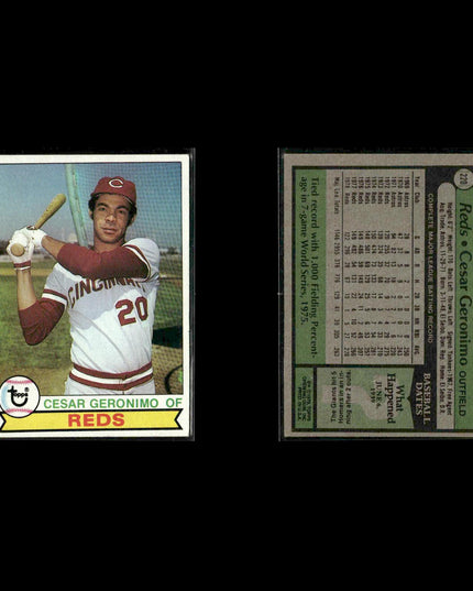 Cincinnati Reds 1979 Topps Baseball 36-Card Lot Topps VG