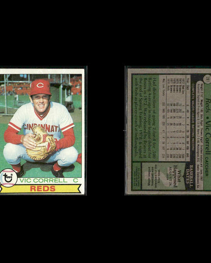Cincinnati Reds 1979 Topps Baseball 36-Card Lot Topps VG