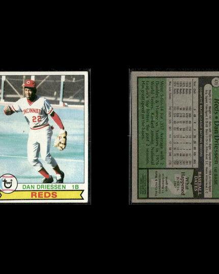 Cincinnati Reds 1979 Topps Baseball 36-Card Lot Topps VG