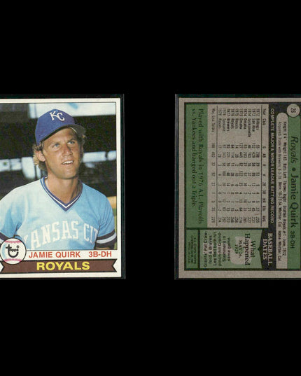 Kansas City Royals 1979 Topps Baseball 38-Card Lot Topps VG