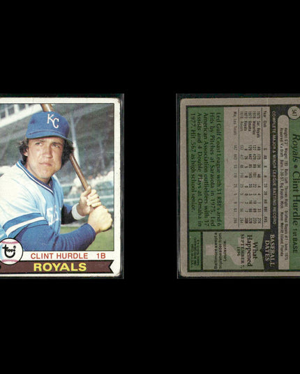 Kansas City Royals 1979 Topps Baseball 38-Card Lot Topps VG