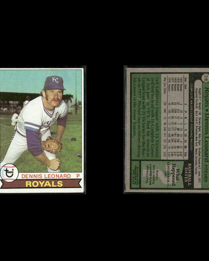 Kansas City Royals 1979 Topps Baseball 38-Card Lot Topps VG