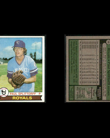 Kansas City Royals 1979 Topps Baseball 38-Card Lot Topps VG