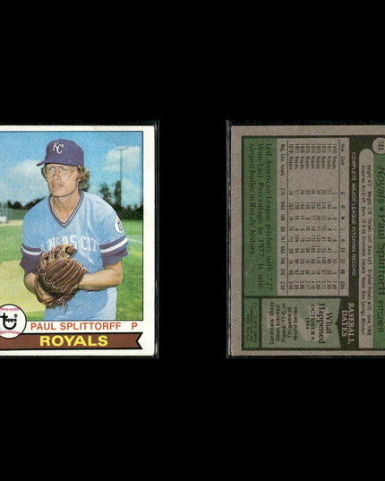 Kansas City Royals 1979 Topps Baseball 38-Card Lot Topps VG