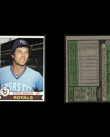 Kansas City Royals 1979 Topps Baseball 38-Card Lot Topps VG