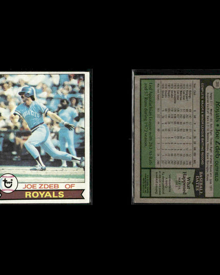 Kansas City Royals 1979 Topps Baseball 38-Card Lot Topps VG