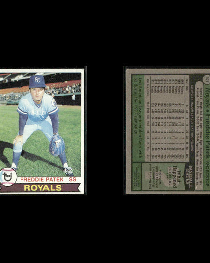 Kansas City Royals 1979 Topps Baseball 38-Card Lot Topps VG