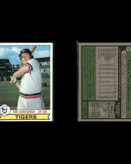 Detroit Tigers 1979 Topps Baseball 36-Card Lot Topps VG