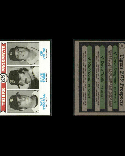 Detroit Tigers 1979 Topps Baseball 36-Card Lot Topps VG