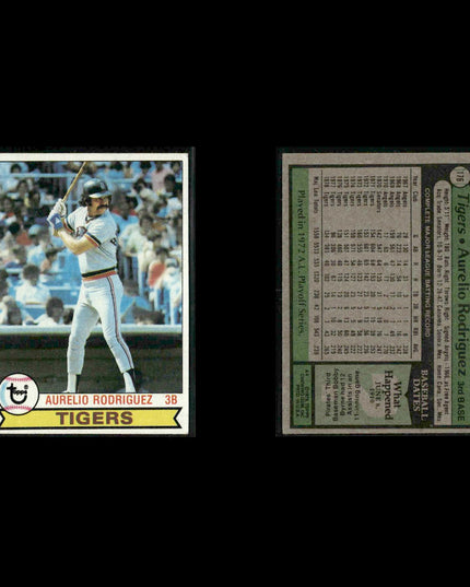 Detroit Tigers 1979 Topps Baseball 36-Card Lot Topps VG