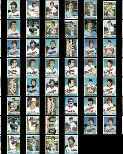 Minnesota Twins 1979 Topps Baseball 61-Card Lot Topps VG