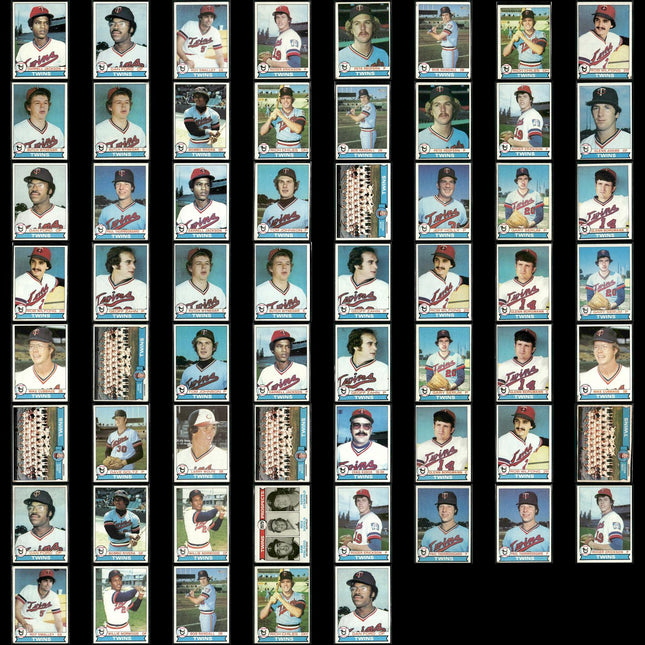 Minnesota Twins 1979 Topps Baseball 61-Card Lot Topps VG