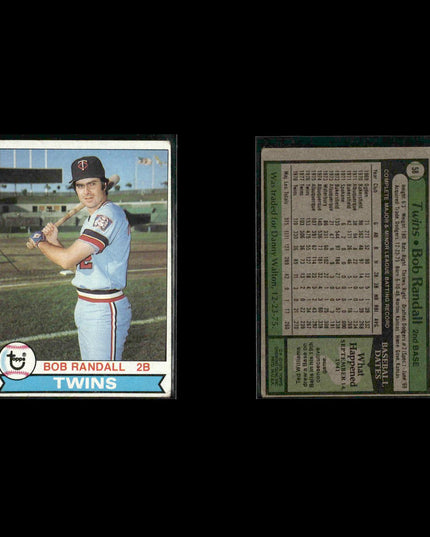 Minnesota Twins 1979 Topps Baseball 61-Card Lot Topps VG