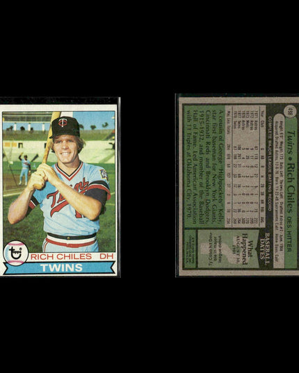 Minnesota Twins 1979 Topps Baseball 61-Card Lot Topps VG