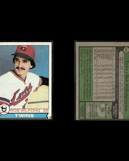 Minnesota Twins 1979 Topps Baseball 61-Card Lot Topps VG