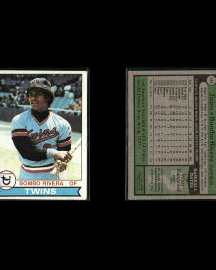 Minnesota Twins 1979 Topps Baseball 61-Card Lot Topps VG
